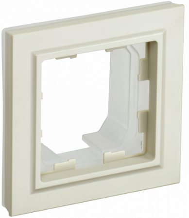 IEK BRITE BASE Бежевый Рамка 1-м IP44Р У-1-БрКр-44