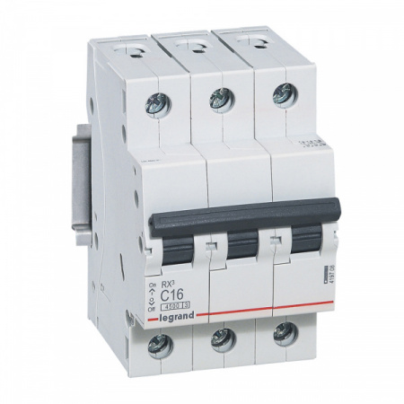 Legrand RX3 Автоматический выключатель 3P 6А (C) 4,5kA