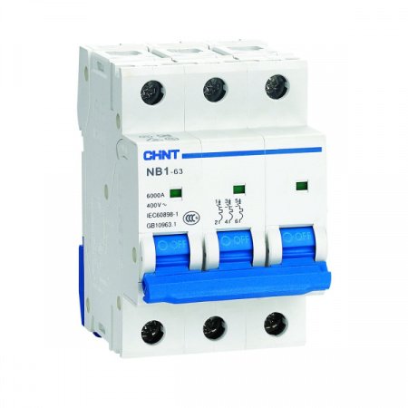 CHINT Авт. выкл. NB1-63 3P 25A 6кА х-ка C (R)
