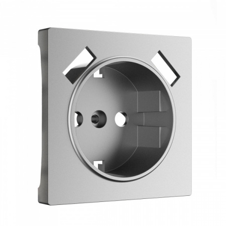 WERKEL Накладка для розетки USB (серебряный матовый) W1179565