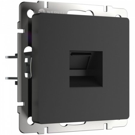 WERKEL Телефонная розетка RJ-11 (черный матовый) W1182008