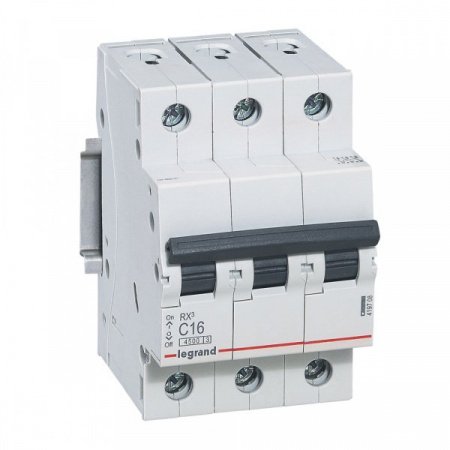 Legrand RX3 Автоматический выключатель 3P 25А (C) 4,5kA