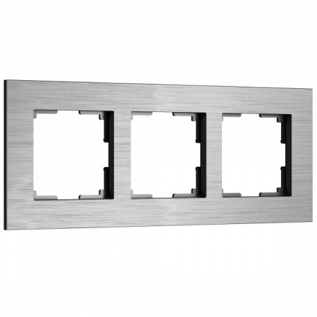 WERKEL Рамка из металла на 3 поста АluMax алюминий W0033506