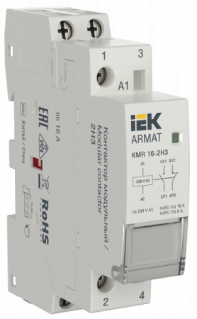 IEK ARMAT Контактор модульный KMR 16А 230В AC 2НЗ