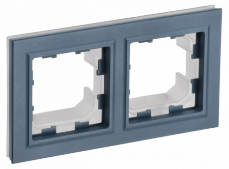 IEK BRITE BASE Маренго Рамка 2-м IP44 РУ-2-БрМ-44