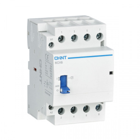 CHINT Контактор модульный с ручн. упр. NCH8-40M/40 AC220-240В 50/60Гц (R)