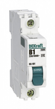 DEKraft ВА-101 Автоматический выключатель 1Р 1А (B) 4,5кА