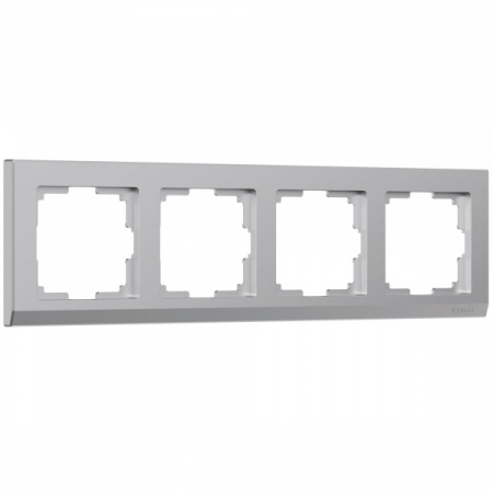 Werkel Stark Рамка на 4 поста (серебряный) W0041806