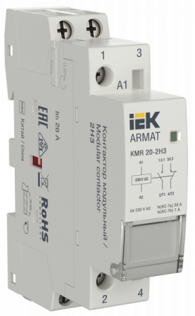IEK ARMAT Контактор модульный KMR 20А 230В AC 2НЗ