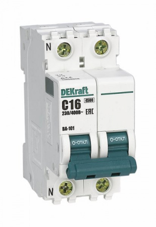 DEKraft Авт. выкл. 1P+N 32А х-ка D ВА-101 4,5кА