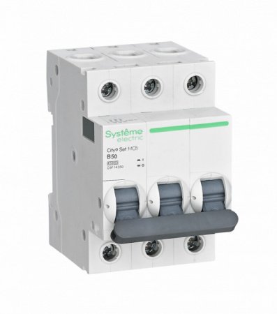 SE City9 Set Автомат. выкл. (АВ) 3P B50А 4.5kA 400В