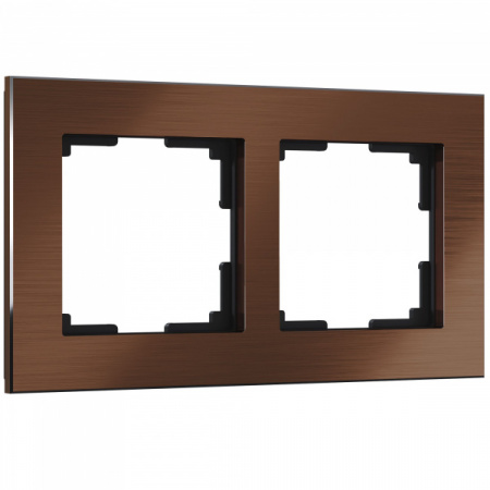 Werkel Aluminium Рамка на 2 поста (коричневый алюминий) W0021714