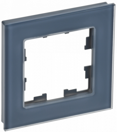 IEK BRITE DECOR Маренго матовый стекло Рамка 1-м РУ-1-2-Бр