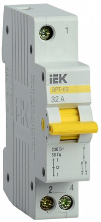 IEK Выключатель-разъединитель трехпозиционный ВРТ-63 1P 32А