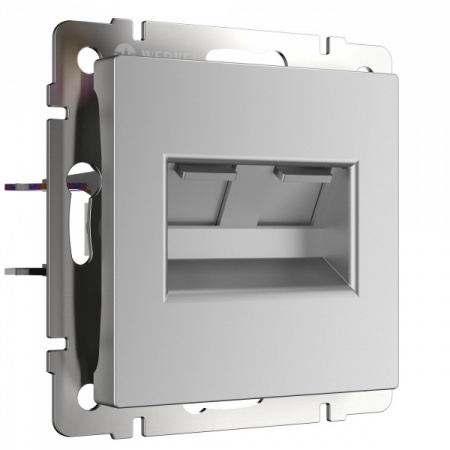 Werkel Розетка двойная Ethernet RJ-45  (серебряный) W1181106