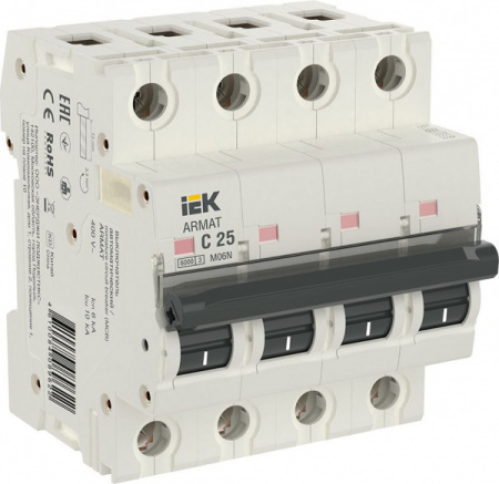 IEK ARMAT Автоматический выключатель M06N 4P C 25А 