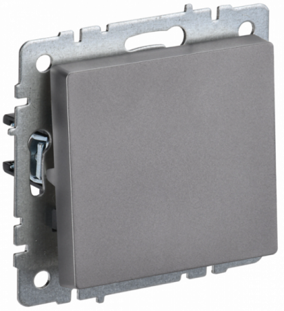 IEK BRITE BASE Сталь Выключ. 1-кл самовозвр 10А ВС10-1-4-БрС
