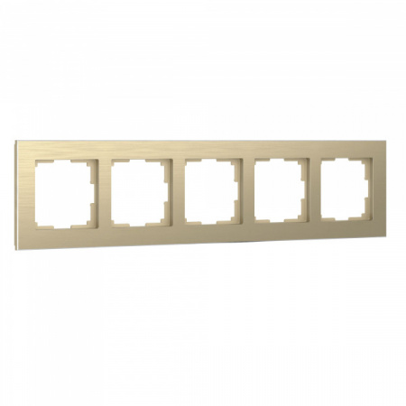 Werkel Aluminium Рамка на 5 постов (шампань алюминий) W0051711