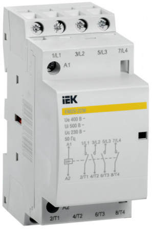 IEK Контактор модульный КМ20-22М AC