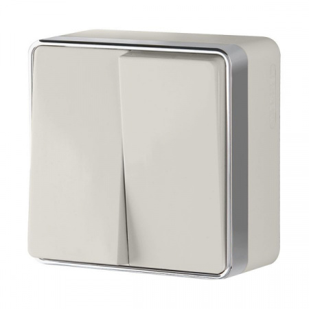 WERKEL Выключатель двухклавишный Gallant слоновая кость W5020003