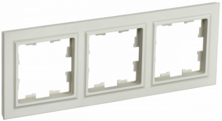 IEK BRITE BASE Бежевый Рамка 3-м РУ-3-БрКр