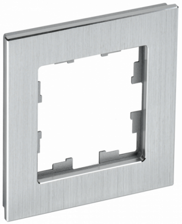 IEK BRITE DECOR Алюминий металл Рамка 1-м РУ-1-1-БрА