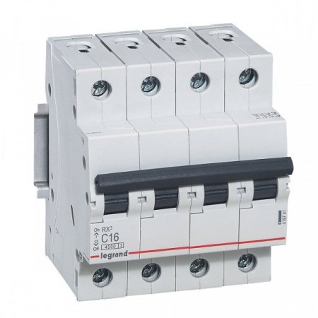 Legrand RX3 Автоматический выключатель 4P 40А (C) 4,5kA